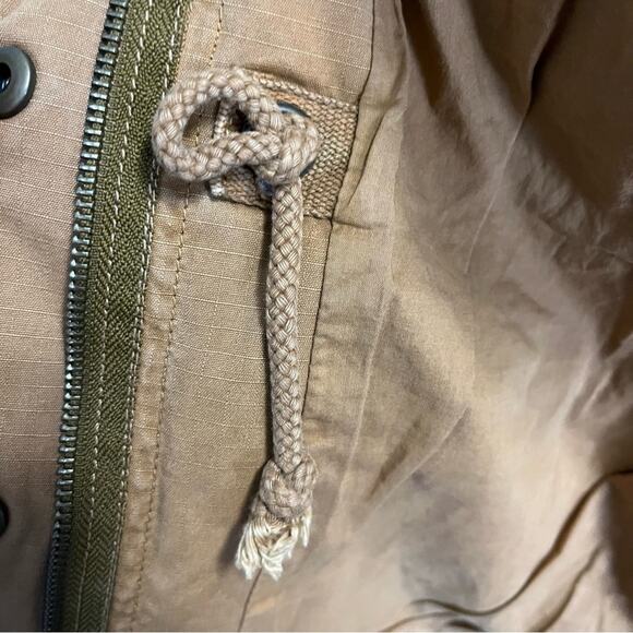 J Crew Mustard Utility Jacket XS Cotton Safari Fall Layering Ripstop Camping - Picture 7 of 8